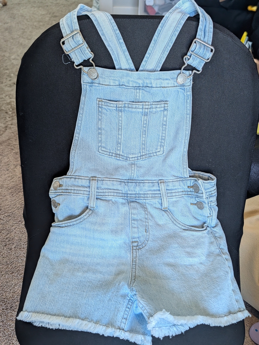 Cat & Jack Light Blue Stretch Overalls